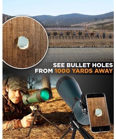 CREATIVE XP Waterproof Spotting Scope for Hunting - HD 20-60x60mm with Tripod & Phone Adapter - Buy Online on GoSupps.com