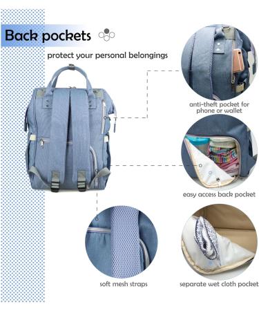 NEVEQ Babylation Wicking Pack - Large Capacity Waterproof Multi-Compartment Travel Backpack for Baby - Purple - Buy Online on GoSupps.com