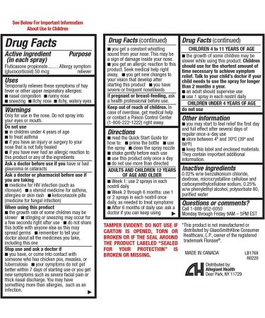 HealthA2Z Fluticasone Propionate Nasal Spray 24-Hour Allergy Relief - 120 Sprays (0.54 fl oz) - Buy Online on GoSupps.com