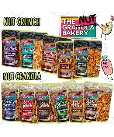 The Nut Bakery Chocolate Almond Keto Snacks - 2g Net Carbs - Low Carb Nuts - 9.5 Ounces (Pack of 1) - Buy Online on GoSupps.com