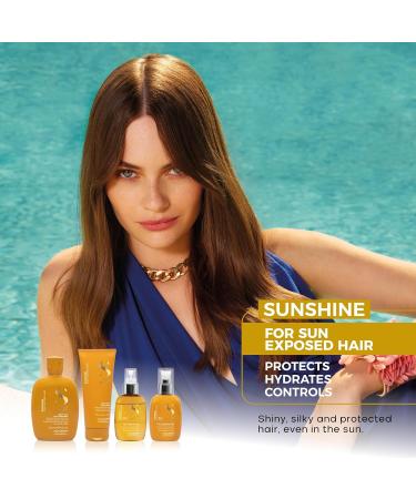 Alfaparf Milano Semi di Lino Sunshine After-Sun Hair Treatment - Vegan Restorative Care for Sun Chlorine and Salt Stressed Hair - Nourishing Detangling Adds Softness & Shine - Buy Online on GoSupps.com