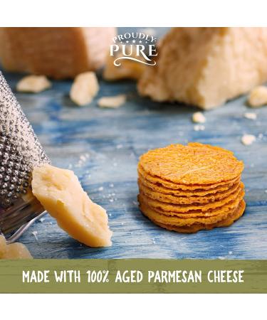 Proudly Pure Parmesan Cheese Crisps - Keto Snacks | Zero Carb, Crunchy & Delicious | 100% Natural & Gluten Free | Low Carb Crackers - Pesto Flavor (3 Pack) - Buy Online on GoSupps.com