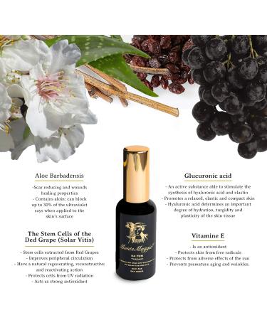 Montemaggio - Womens Anti-Wrinkle Face Cream | Glucuronic Acid | Red Grape Stem Cells (Solar Vitis) | Aloe Vera | Moisturizer | Anti-Aging | Sun Protection | Natural | Made in Italy | 50ml - Buy Online on GoSupps.com