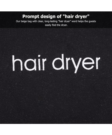 SKISUNO 3pcs Hair Dryer Storage Bag Hair Pouch Hair Dryer Dust Bag Diffuser Hair Travel Bag Black Fabric - Buy Online on GoSupps.com