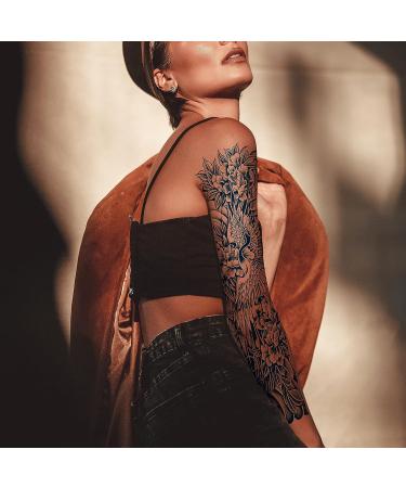 Aresvns Semi Permanent Sleeve Tattoo - Realistic Japanese Full Arm Waterproof Design for Men and Women | Long-Lasting 2-3 Weeks | Perfect Christmas Gift - Buy Online on GoSupps.com