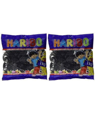 Haribo Liquorice Snails - Pack of 2 (2 x 1kg) | Buy Online | International Shipping - Buy Online on GoSupps.com