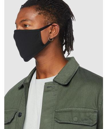 FM London Reusable Fabric Mask - 100% Cotton Black (10 Pack) | Eco-Friendly Comfortable & Stylish - Buy Online on GoSupps.com