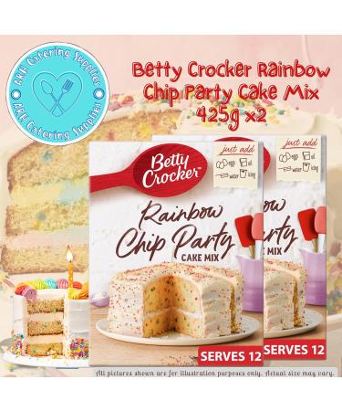 Rainbow Chip Party Betty Crocker Cake Mix 425g x2 - Buy Online on GoSupps.com