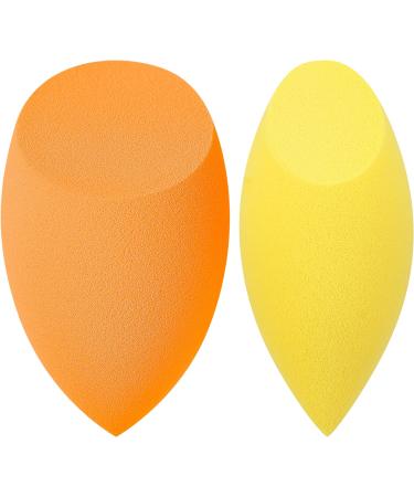 Real Techniques Miracle Complexion Sponge + Concealer Sponge Duo Makeup Blending Sponges For Foundation & Concealer Offers Light To Medium Coverage Natural Dewy Makeup Latex-Free Foam 2 Count 2 count (Pack of 1) Miracle Complexion Sponge and Concealer Spo - Buy Online on GoSupps.com
