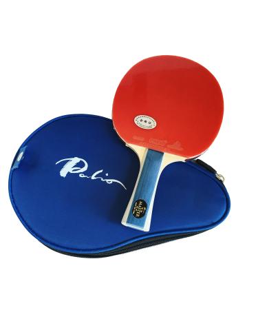 Palio Master 2.0 Table Tennis Racket & Case - ITTF Approved - Flared - Intermediate Ping Pong, Racket, Paddle