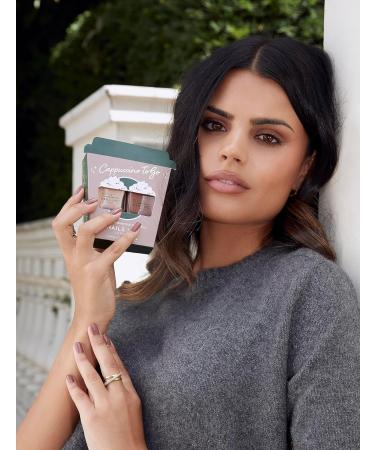 Nails.INC Cappuccino To Go Nail Polish Duo Brown 14 ml (Pack of 2) - Buy Online on GoSupps.com