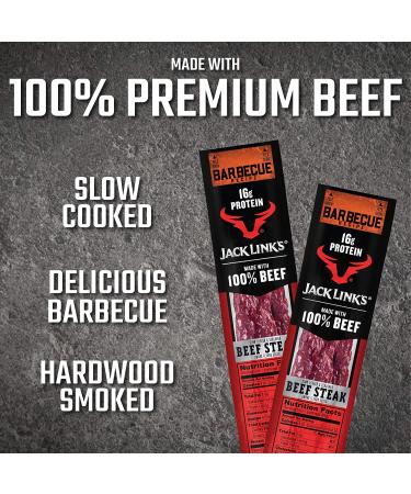 Jack Link's BBQ Beef Steak - 16g Protein Snack  2oz (Pack of 12) | Premium Quality - Buy Online on GoSupps.com