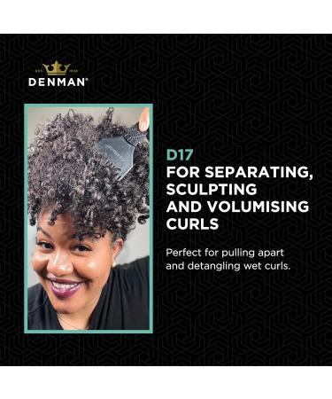 Jack Dean by Denman Black Curl Volumiser Comb - D17 for Styling, Defining and Enhancing Curls - Buy Online on GoSupps.com