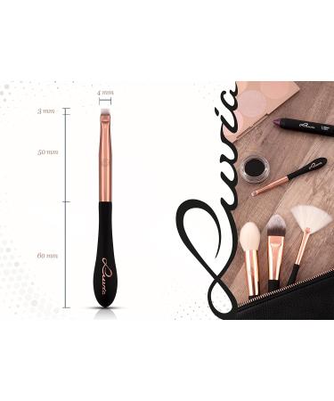 Luvia Eyeliner Brush VS414 - Vegan Flat Precision Brush for Liquid Cream Gel Eyeliner & Eyebrow Powder Application - Buy Online on GoSupps.com