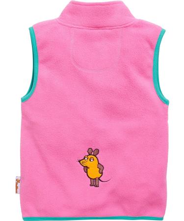 Playshoes Unisex Kid's Pink Fleece Vest 92 - Outdoor Top Featuring The Mouse Design - Buy Online on GoSupps.com