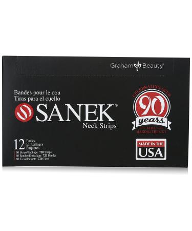 Sanek Display Neck Strips, 60 Count, Pack of 12