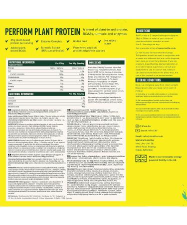 Vivo Life Perform - Raw Vegan Protein Powder | Pea & Hemp with BCAA - Strawberry & Vanilla - 988g | International Shipping Available - Buy Online on GoSupps.com