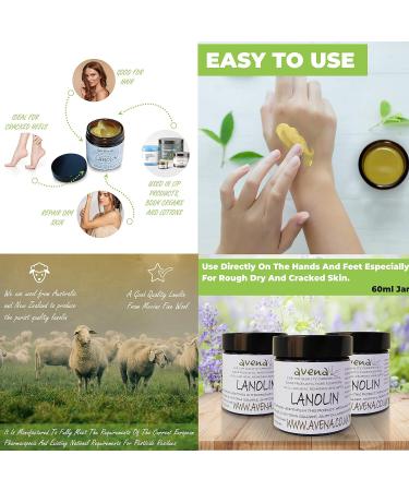 Lanolin. Adeps Lanae. 60ml Jar use directly on the hands and feet especially for rough dry and cracked skin by Sea & Sea - Buy Online on GoSupps.com