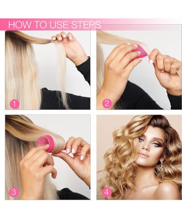 KHEERANA 44MM Self Grip Hair Rollers - 10 Piece Set for Medium Hair - Salon Hairdressing Curler for Styling - Self Holding DIY Roller for Short and Long Hair - Buy Online on GoSupps.com