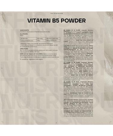Bulk Vitamin B5 Powder 100 g Packaging May Vary 100 g (Pack of 1) - Buy Online on GoSupps.com