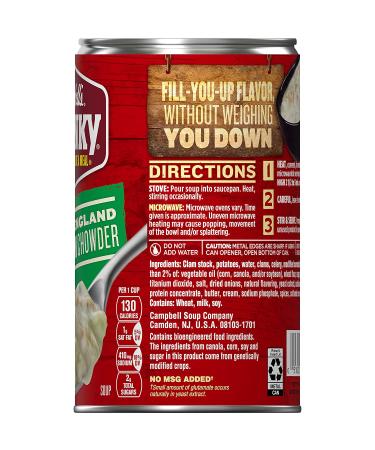 Campbell's Chunky Healthy Request New England Clam Chowder 18.8oz Can (Case of 12) - Buy Online on GoSupps.com