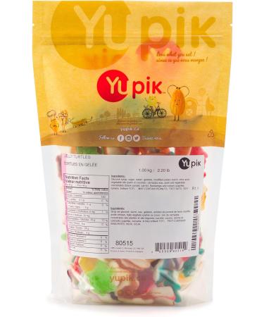 Yupik Gummy Jelly Turtles 1 kg Fruity Flavors Colorful Soft & Chewy Turtle-Shaped Gummies Fun Treat Sweet Candy Delicious Snack Ideal for Gifting Holidays & Baking 1 kg (Pack of 1) - Buy Online on GoSupps.com