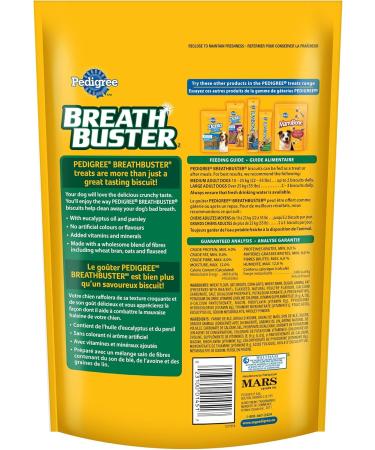 Pedigree Breathbuster Biscuit Adult Dog Treats for Medium or Large Dogs 500g Pouch 62.5 g (Pack of 8) Medium/ Large - Buy Online on GoSupps.com