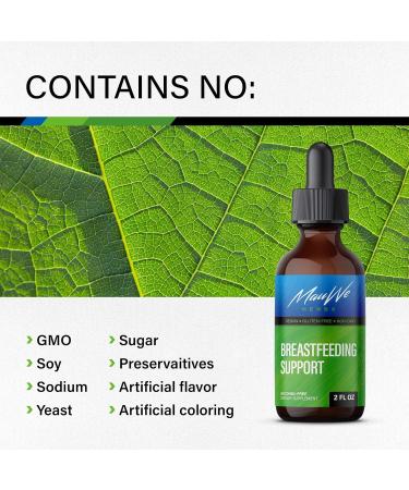 Liquid Breastfeeding Supplements - Organic Lactation Support Drops with Herbal Blend - 2fl.oz Bottle - Fenugreek, Goat's Rue, Blessed Thistle - for Increased Milk Supply - Pack of 1 - Buy Online on GoSupps.com