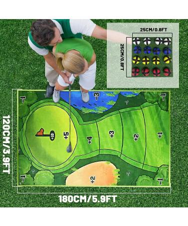 Casual Golf Game Set with Sticky Playing Mat and Golf Balls - Perfect for Home, Office, Family Fun - Includes Chipping Mat and Carrying Bag - Buy Online on GoSupps.com