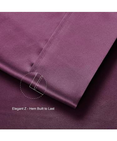 Lanest Housing Satin Sheets Full Size Set - Silky Soft, Fade Resistant Bedding with Extra Deep Pocket - Purple Full (4 Piece Set) - Buy Online on GoSupps.com