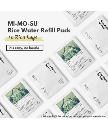 Organic Rice Water DIY Tea Bags for Hair Growth & Repair - Curly Girl Method Deep Conditioner with Fermented Rice Protein - Buy Online on GoSupps.com