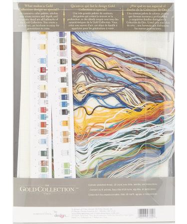 Cliffside Lighthouse Gold Collection Cross Stitch Kit | 11 x 17 | 18 Cnt. Ivory Aida | Rocky Point Design | Adults - Buy Online on GoSupps.com