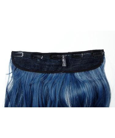 Shop WIG ME UP YZF-3180P-T4027TTF2513: 50cm Clip-In Curly Ombre Hair Extensions - Blue & Navy Mix - Buy Online on GoSupps.com