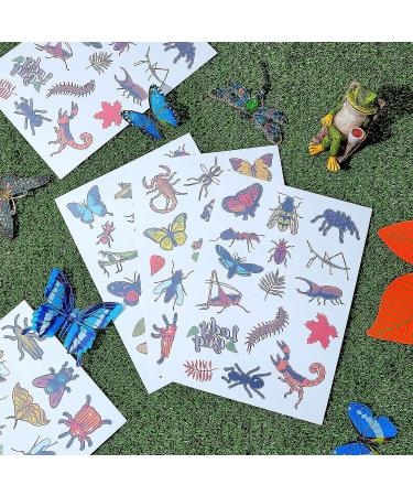 Insect and Reptile Temporary Tattoos - 288 Pieces for Kids' Bug Party - Bees, Spiders, Beetles, Butterflies - Party Favor and Birthday Supplies - Buy Online on GoSupps.com