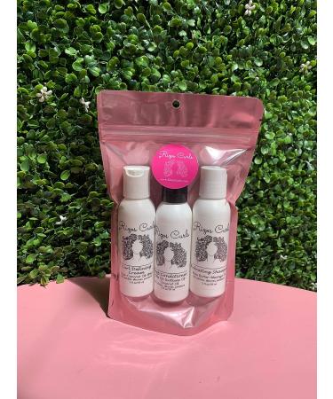 Rizos Curls Trio Travel Kit - Curl Defining Cream, Shampoo, Conditioner (2 fl oz each) - Buy Online on GoSupps.com