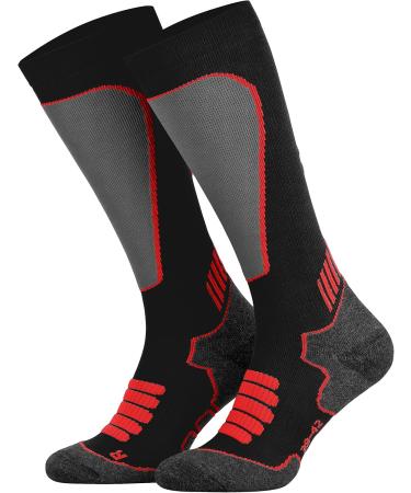 Tobeni Sport Compression Socks for Biking Running & Skiing - Unisex Size 43-46 - Black | Improve Performance & Recovery - Buy Online on GoSupps.com