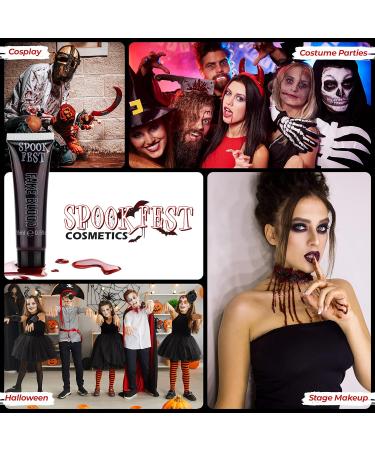 Special FX Pro Fake Blood 15ml Set for Halloween - Vampire Zombie Theatre Makeup - Realistic Special Effects - 5 Tubes - Buy Online on GoSupps.com