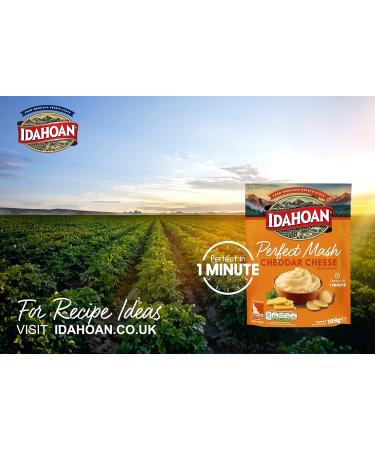 Idahoan Perfect Mash Cheddar Cheese - 8 Sachets Inside - 109g Each - Instant Mash Potato Perfect in 1 Minute Product of USA - Buy Online on GoSupps.com