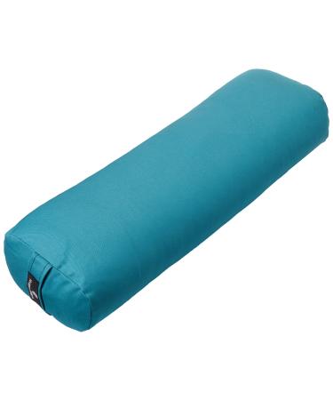 Hugger Mugger Junior Yoga Bolster - Narrower Profile, Very Firm, Great for Smaller Yogis, Heart-Opening poses or Under the Knees, Handmade in USA Aqua