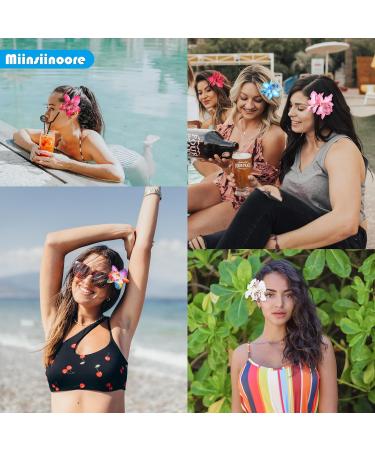 12 Pcs Hawaiian Flowers Hair Clip Colourful Bohemian Flower Hairpin Chiffon Orchid Flower Hairpin Bobby Pins Headwear Artificial Tropical Flower Hair Clip for Women Beach Wedding Party Accessories - Buy Online on GoSupps.com
