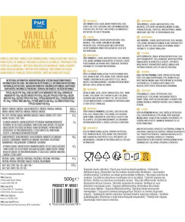 PME Cake Pr paration pour G teau la Vanille (500g) - Buy Online on GoSupps.com
