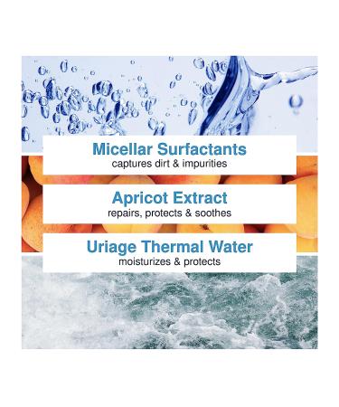 URIAGE Thermal Micellar Water 17 fl.oz. | Gentle Makeup Remover for Sensitive Skin | Oil-free Cleansing Care | Soothes and Removes Dirt and Makeup - Buy Online on GoSupps.com