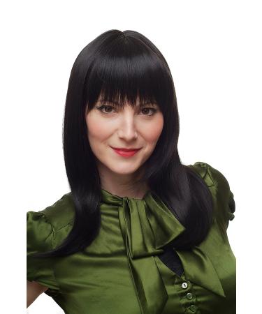 WIG ME UP - 3112-2 long wig in black with cheeky bangs