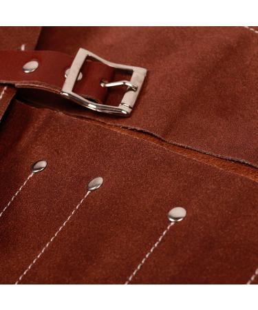 Dark Stag Professional Barber Leather Tool Storage Roll - For Hair Styling Scissors Razors Combs Brushes and More - Buy Online on GoSupps.com