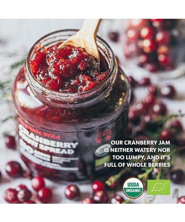 LOOV Organic Wild Cranberry Jam - 14.1 oz | Vegan Fruit Spread with Whole Nordic Cranberries | No Sugar Added - Buy Online on GoSupps.com