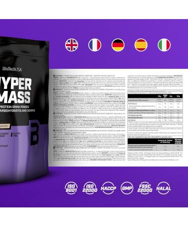 Buy Biotechusa Hyper Mass 1kg - Gluten-Free Mass Gainer with Carbs & Protein Micronized Creatine Cookies & Cream Flavor | International Shipping - Buy Online on GoSupps.com