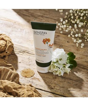SenSpa Nourishing Cedarwood Body Wash Vegan Shower Gel 200ml - Buy Online on GoSupps.com