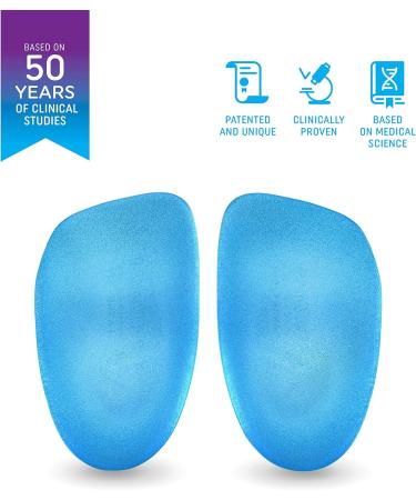 Heel That Pain Plantar Fasciitis Insoles | Heel Seats Foot Orthotic Inserts for Heel Spurs | Clinically Proven Relief | Light Blue Hybrid XL - Buy Online on GoSupps.com