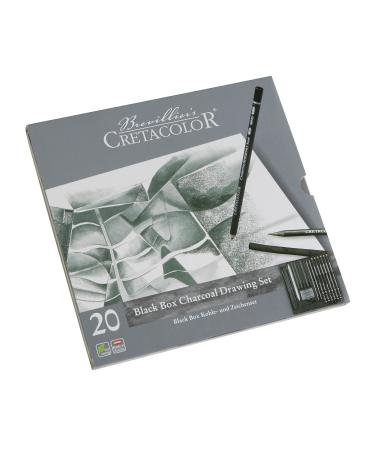Cretacolor 400 30-Black Box 20-Piece Charcoal Set - Buy Online on GoSupps.com