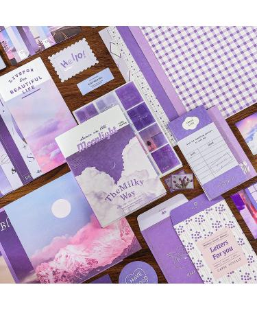 348pcs Scrapbook Kit with Aesthetic Paper, Stickers, Washi Tape - Art Journaling Set for Bullet Journal, Planners - DIY for Adults, Teens, Girls - Moonlight Theme - Buy Online on GoSupps.com